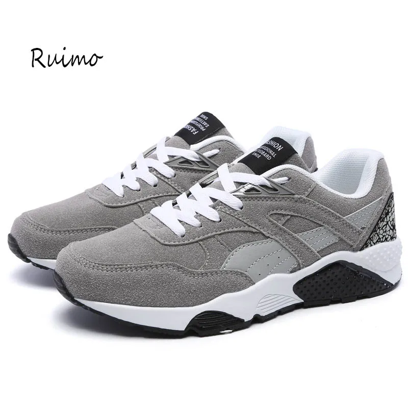 Кроссовки для бега мужская обувь с резиновой подошвой спортивная отдыха шнурки