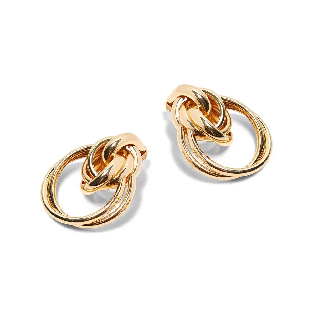 Модные серьги Европейская и американская мода тренд металлическое кольцо для