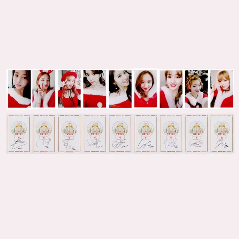 KPOP Twice LAND THE OPENING Album Фотокарта k-pop самодельные бумажные карты автограф Фотокарта XK455