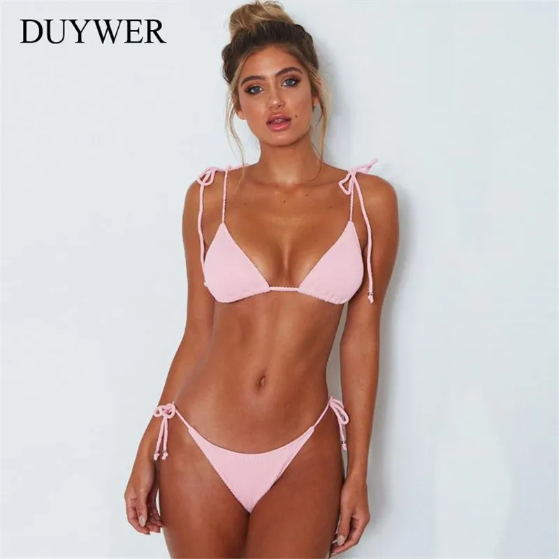 Желтый комплект бикини 2018 сексуальные купальник купальный костюм с высоким