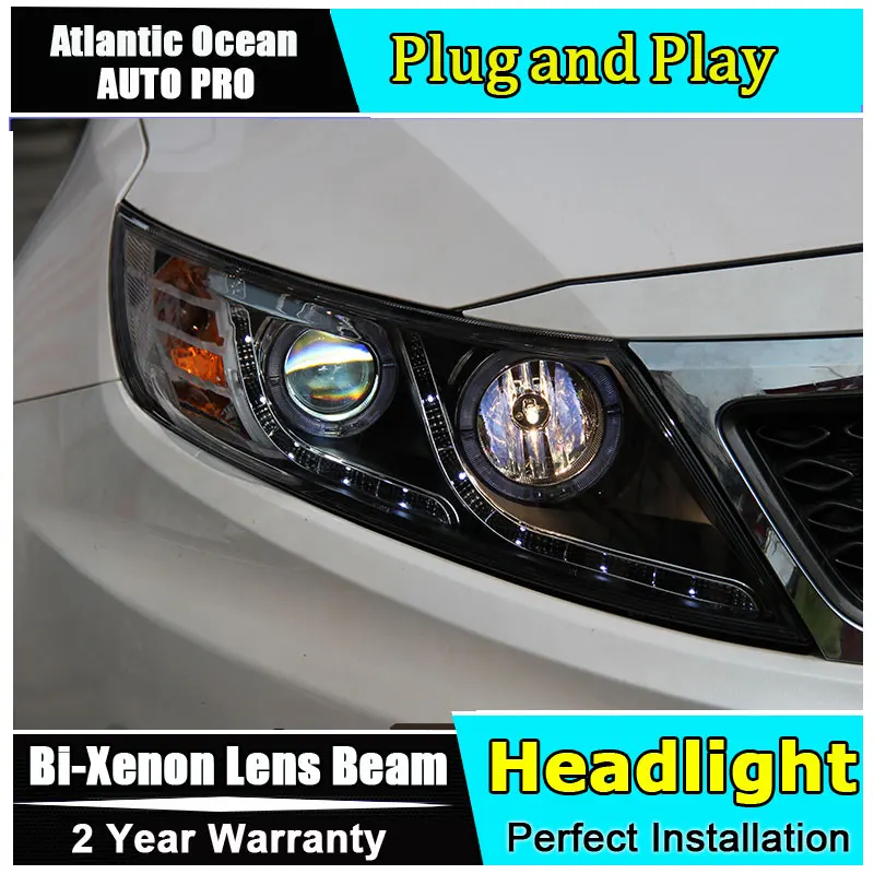 Автостайлинг для Kia K5 фары 2011-2014 optima светодиодный ные DRL линзы двойной луч HID