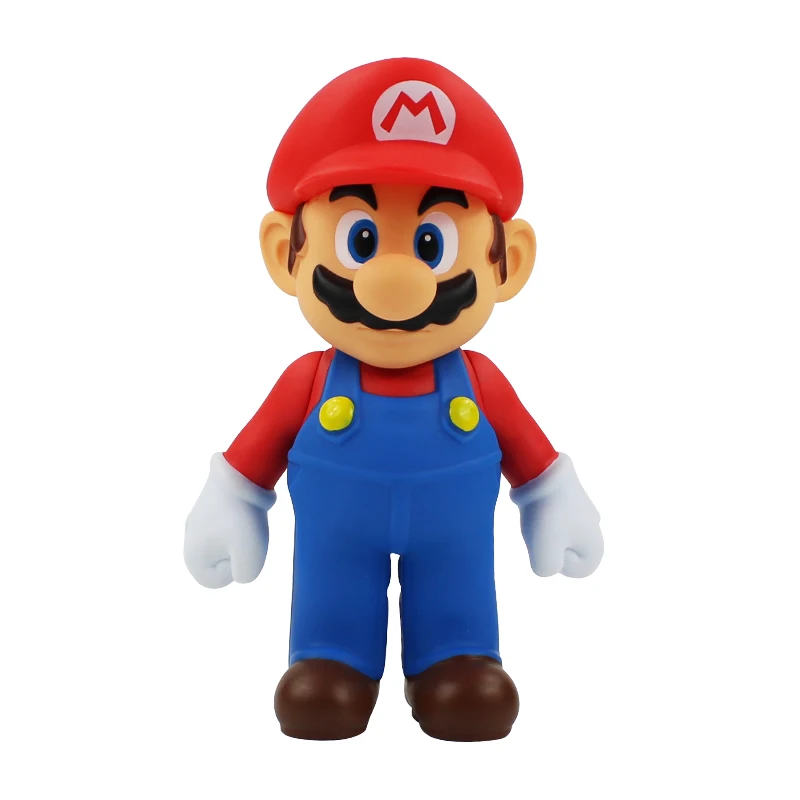 A mario opp bag 17-25 см Большой размер! Супер Марио Фигурки игрушки Марио Луиджи Йоши Жаба Ослик Конг Персик Принцесса Боузер ПВХ фигурка модель игрушки - Цвет: A mario opp bag