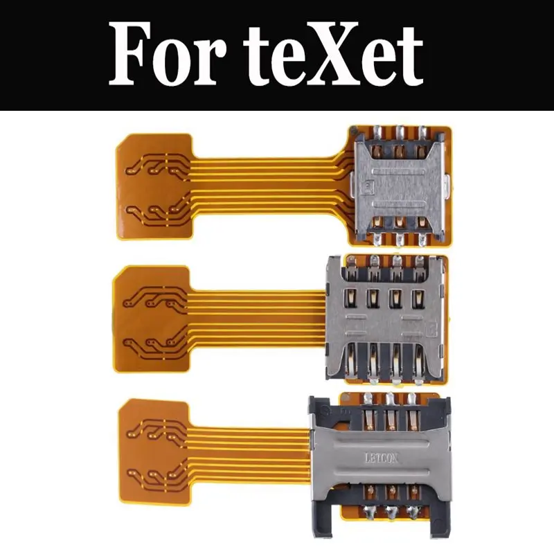 

Hybrid Double Dual Sim card Adapter Extension For teXet TM-5005 TM-5003 TM-4513 TM-5009 TM-5581 TM-5071 teXet TM-5073 TM-5073