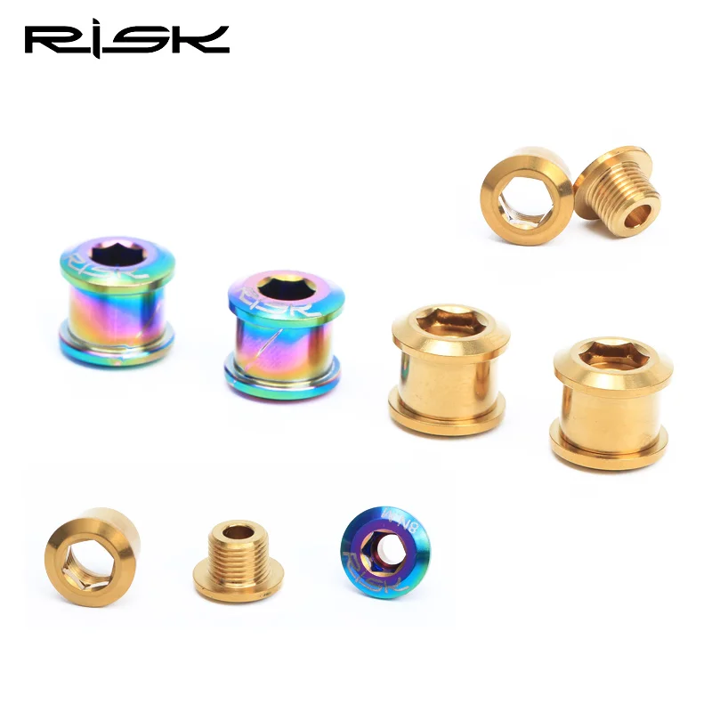 MTB Road Bike Titanium Single Ring Bolt Cycling Parts Bicycle Crank CNC Crankset Arm Screws Chain Wheel | Спорт и развлечения