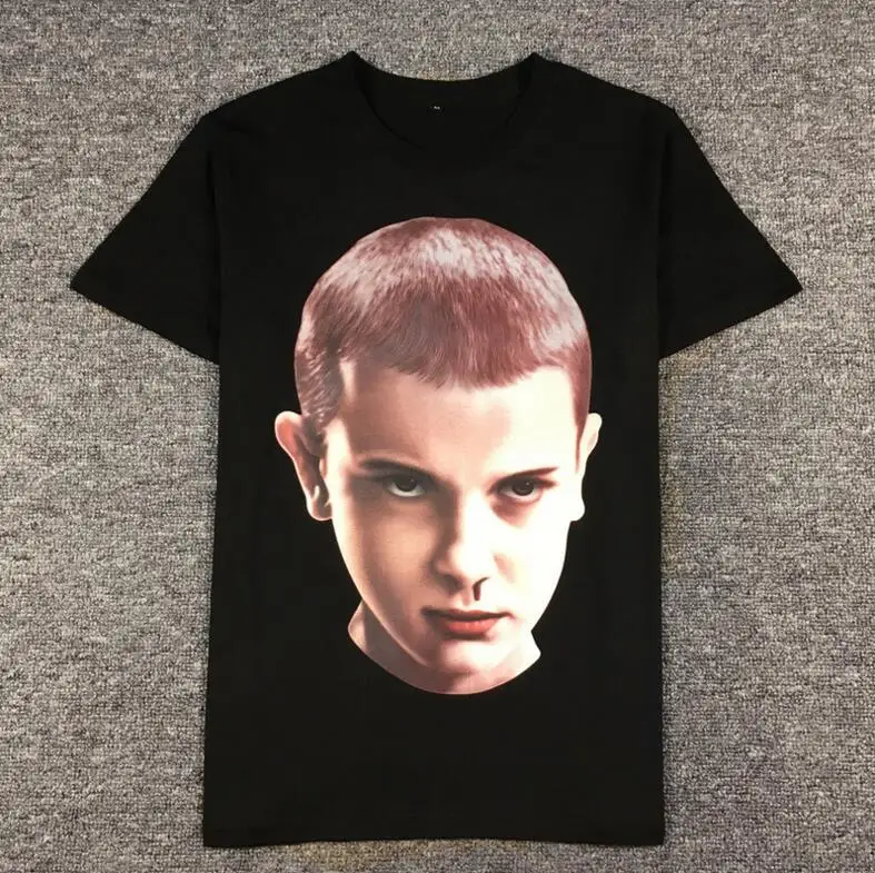 

New Novelty Stranger Things 2017 Men Mike Wheeler T Shirts T-Shirt Hip Hop Skateboard Street Cotton T-Shirts Tee Top kenye #C4