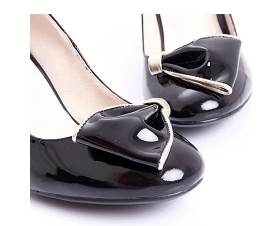 Женские пикантные элегантные туфли ручной работы с бантом Большие размеры (4-15)