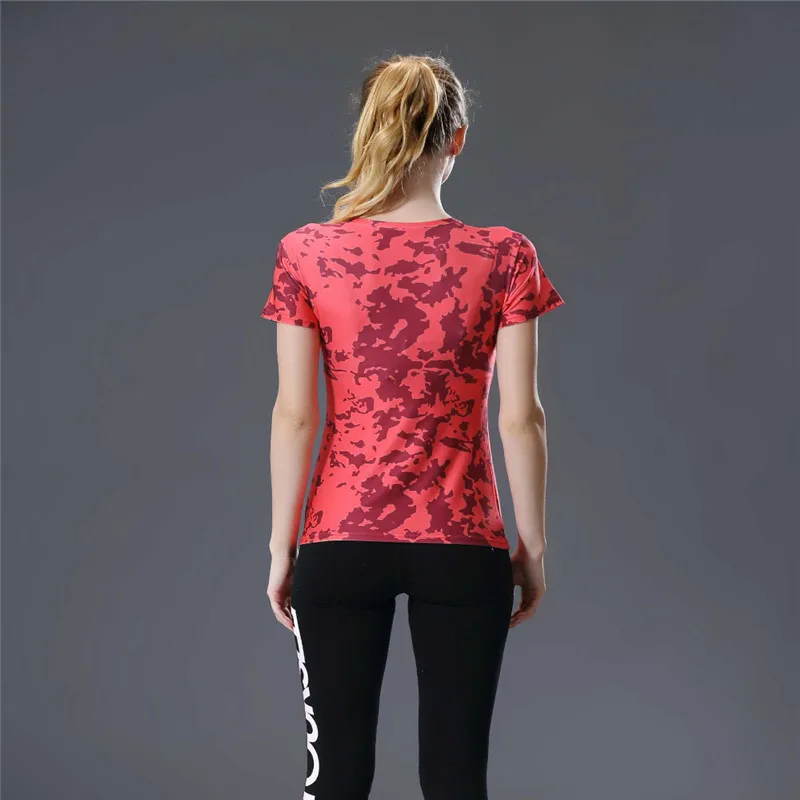 Обратный флэш 3D Футболка с принтом Для женщин сжатия рубашка женская коротким