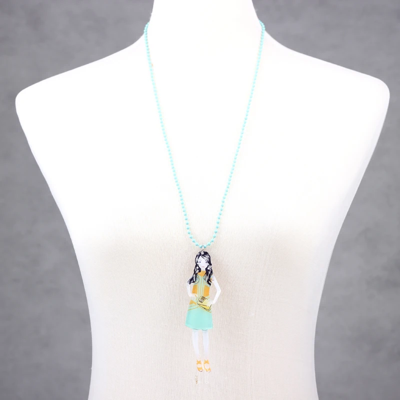 Оптовая продажа новинка 2014 акриловая Милая цепочка Bonsny для девочек Красочные