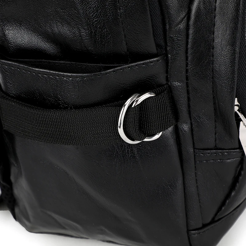 Кожаный рюкзак в простом дизайне для мужчин функциональные Водонепроницаемые