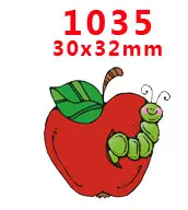 PR1035 Новое поступление,, 30 шт./упак., напечатанный плоский полимер, плоская задняя смола для украшения волос, бант, PR08 - Цвет: PR1035