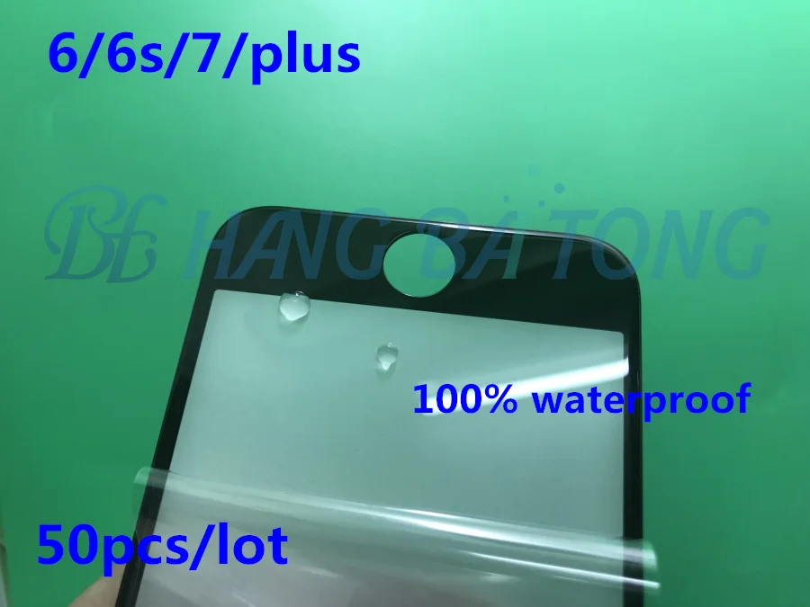 50 шт Замена LCD Передний сенсорный экран Стекло Внешний объектив с рамкой пленка