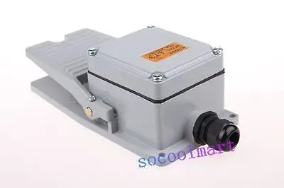 

Нескользящий Металл AC 250V Ue 10A моментальный NO NC Педальный ножной переключатель для двигателя