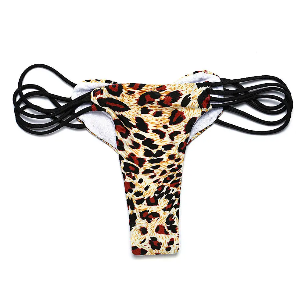 leopard BANDEA, женское бикини, низ, купальник, бразильское нижнее белье, бикини сердце, дерзкие штаны, купальный костюм, дно бикини, пляжная одежда - Цвет: leopard