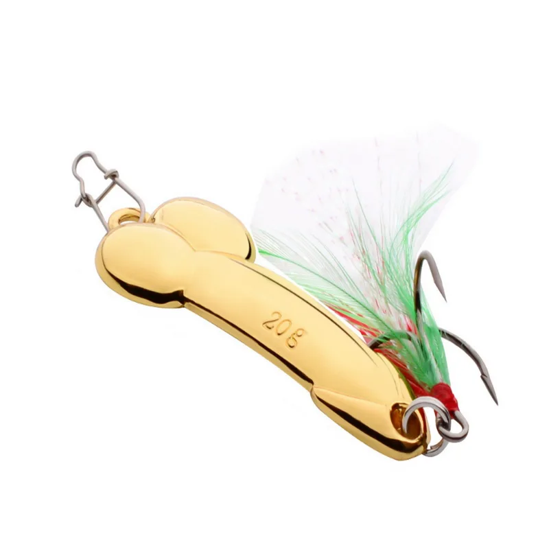 Gold 20g 1 шт., 5 г-20 г, жесткие металлические рыболовные крючки, искусственные ложки, Крючки 36-53 мм, приманки, рыболовные снасти, рыболовные крючки - Цвет: Gold 20g