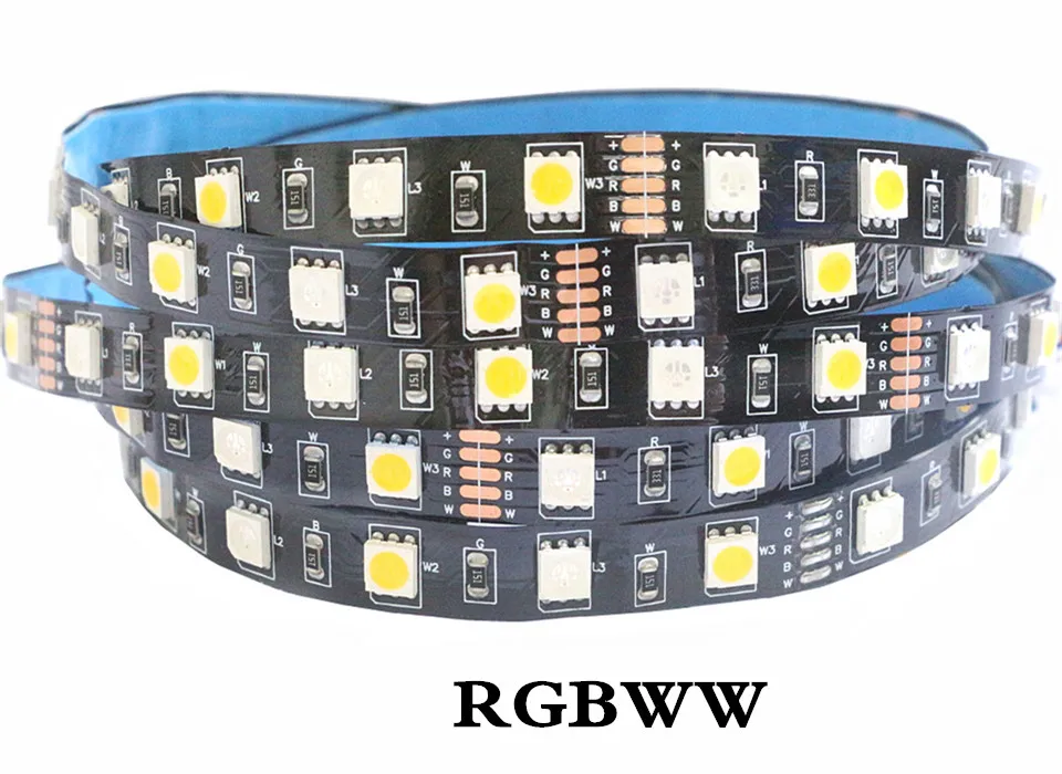 Светодиодная лента 5050 12 В RGB RGBW rgbww 12 В 5 м водонепроницаемая гибкая световая полоса 60 светодиодный/м светодиодный лента Luces лампа лента ТВ ПОДСВЕТКА