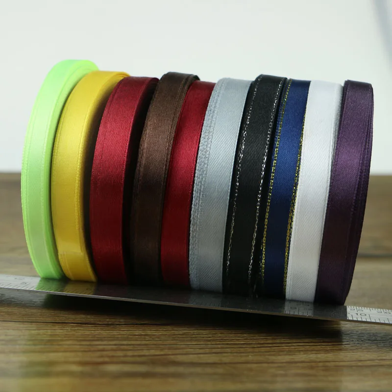 22 ярда/партия шелковая атласная полиэфирная лента ПРИШИТАЯ Свадебная ручная