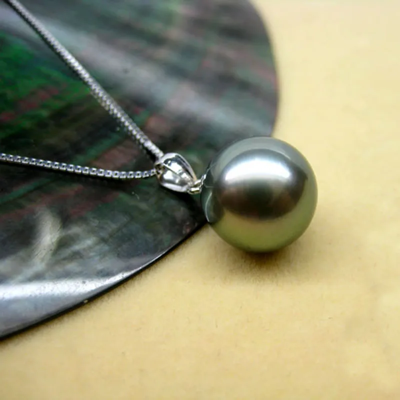 Большой набор бижутерии в черном цвете из натурального жемчуга Tahiti серьги