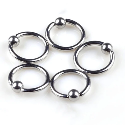 50 Шт. Круглый Сосков Нос Губы Кольцо Мяч Обруч Серьги Пирсинг | Украшения и