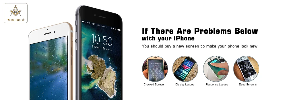 10 шт./лот класс AAA ЖК-дисплей экран в сборе с холодный клей Рамка для iPhone 6 Plus DHL