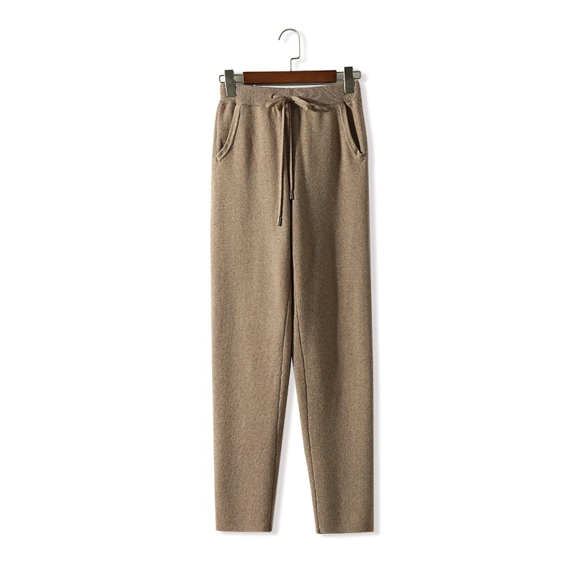 Женские повседневные брюки из натурального бамбукового волокна трикотажные с