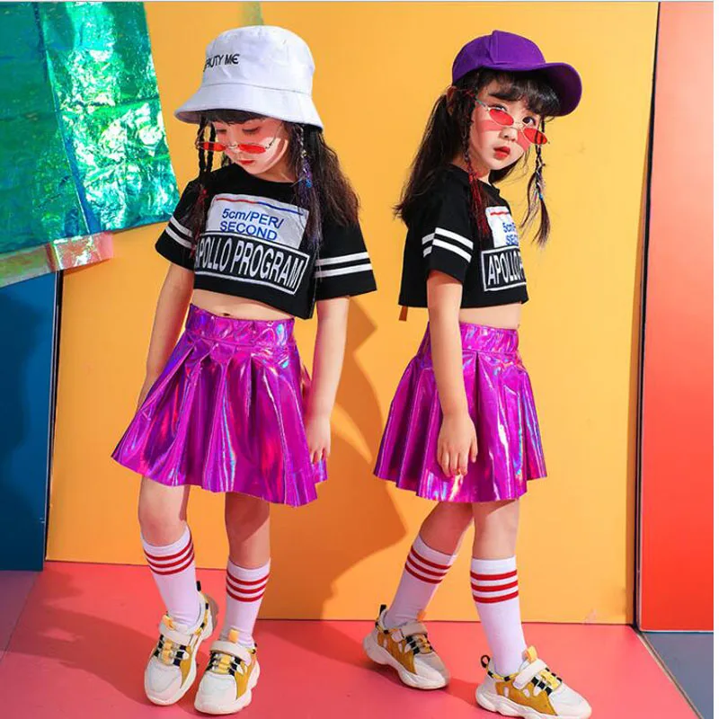 Детские джазовые танцевальные костюмы для девочек одежда бальных танцев в стиле