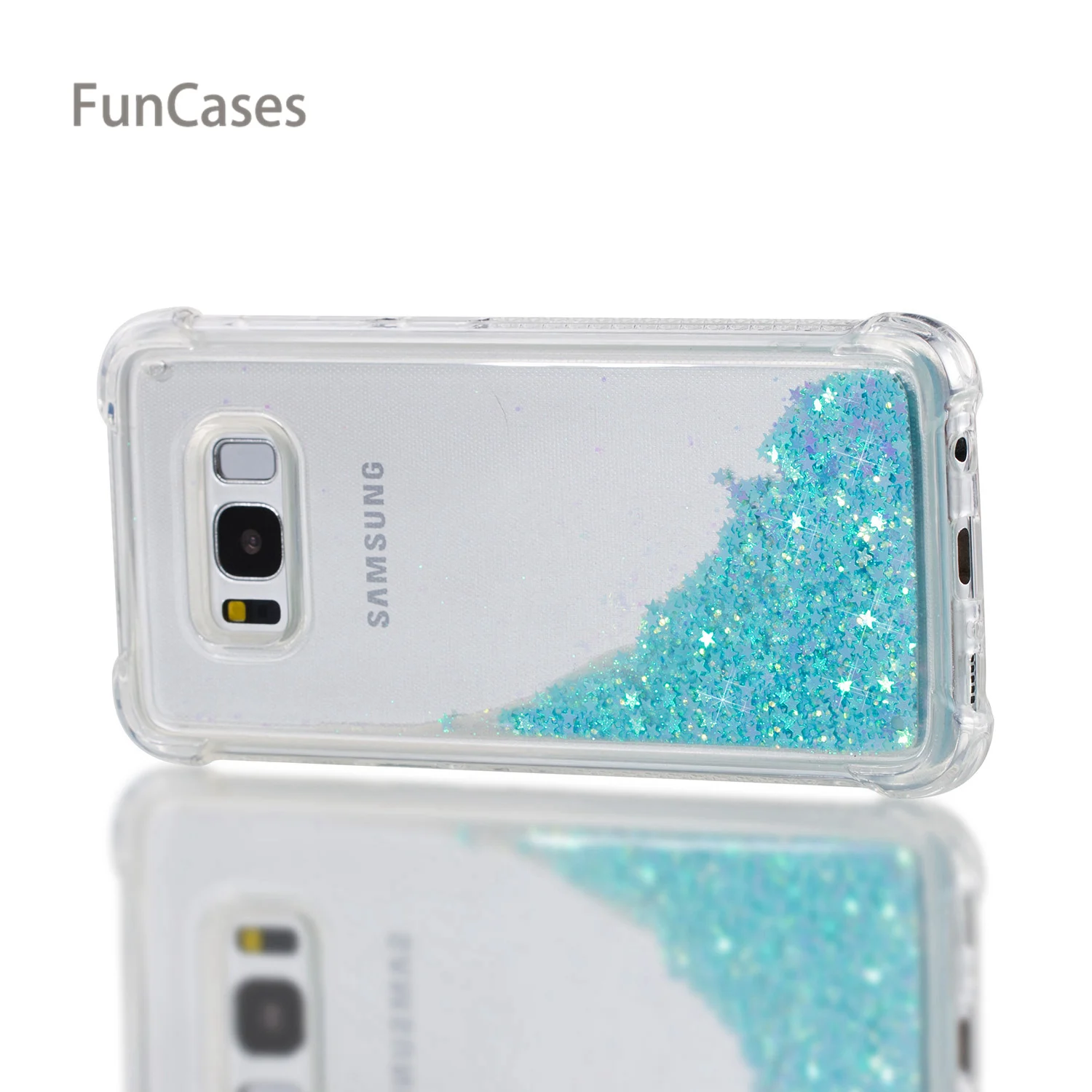 Жидкий чехол СПС Капа samsung S8 мягкая ТПУ задняя крышка Estuche Фламинго Galaxy откидной