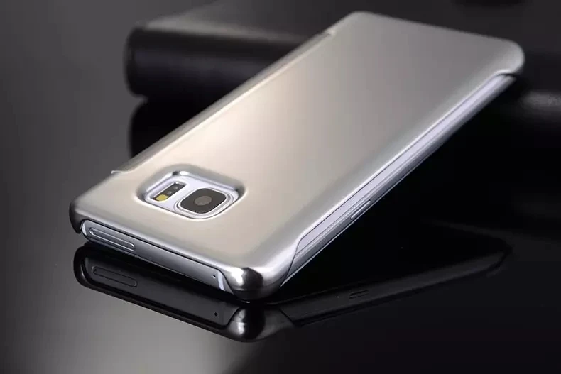 Роскошный оригинальный умный чехол с окошком для просмотра флип-чехол Samsung Galaxy