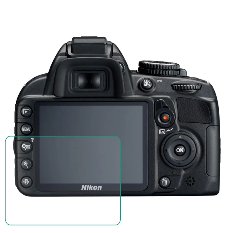Закаленное защитное стекло для камеры Nikon D3100 D3200 D3300 D3400 D3500 DSLR Защитная пленка ЖК