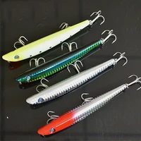 4pcs fishing pencil minnow lure baits casting trolling lures artificial hook 12cm18 5g free shipping