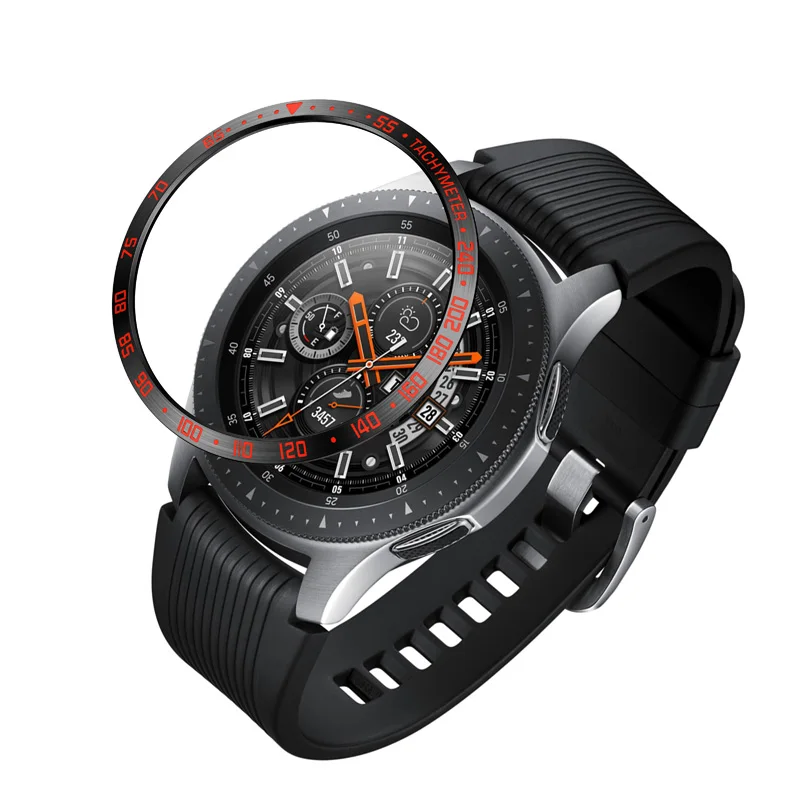 7 Ободок кольцо клейкая крышка против царапин нержавеющая сталь для samsung Galaxy Watch 46 мм/gear S3 NK-Shopping - Цвет: 7