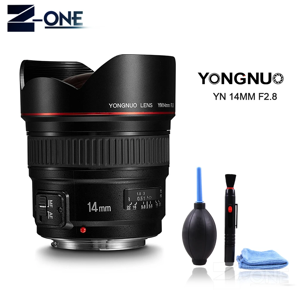 Объектив Yongnuo yn14 мм F2.8 AF MF автофокус ультраширокий угол основной объектив 14 для