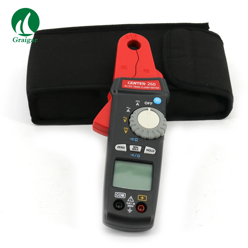 

Handheld Digital AC/DC Clamp Meter CENTER-260 1mA Current Resolution