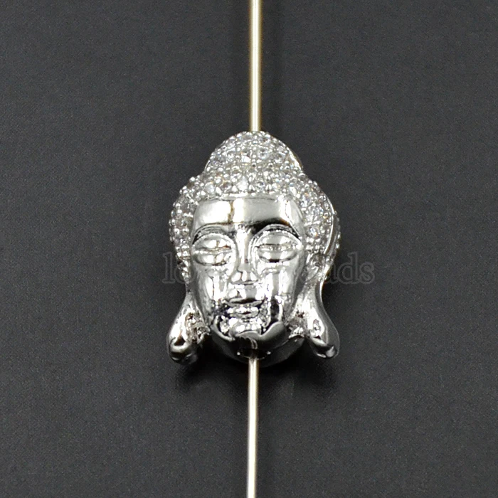 10 шт./лот Будда цирконий драгоценные камни микрозакрепка соединитель браслет