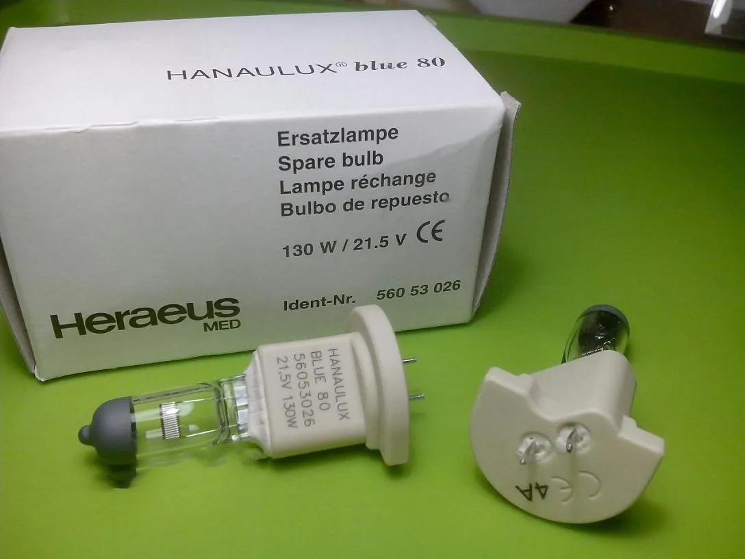 Запасная лампа Heraeus Med для Hanaulux BLUE80 21 5 в 130 Вт 56053026 хирургические лампы