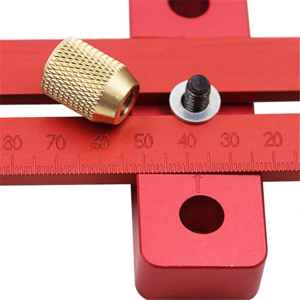 Aluminum Precision T-270 DIY Woodworking Marking RulerAlloy Scribing Ruler T Type Hole Measuring Tool | Инструменты