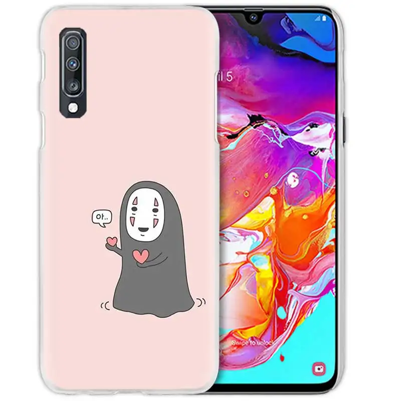 08 Аниме чехол для samsung Galaxy A50 A70 A20e A40 A30 A20 A10 A8 A6 плюс A9 A7 жесткий чехол из ПК для телефона Тоторо Унесенные призраками Ghibli - Цвет: 08