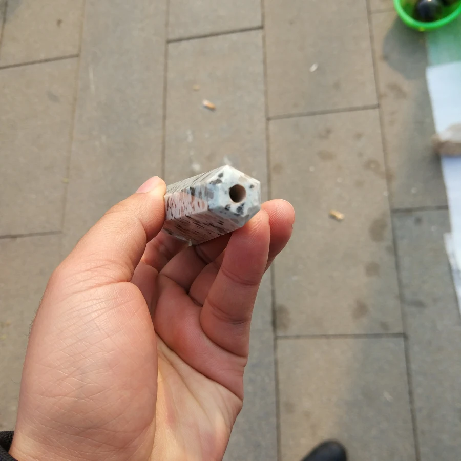 Прямая поставка оптовая продажа натуральный белый кристалл Дымчатая труба +