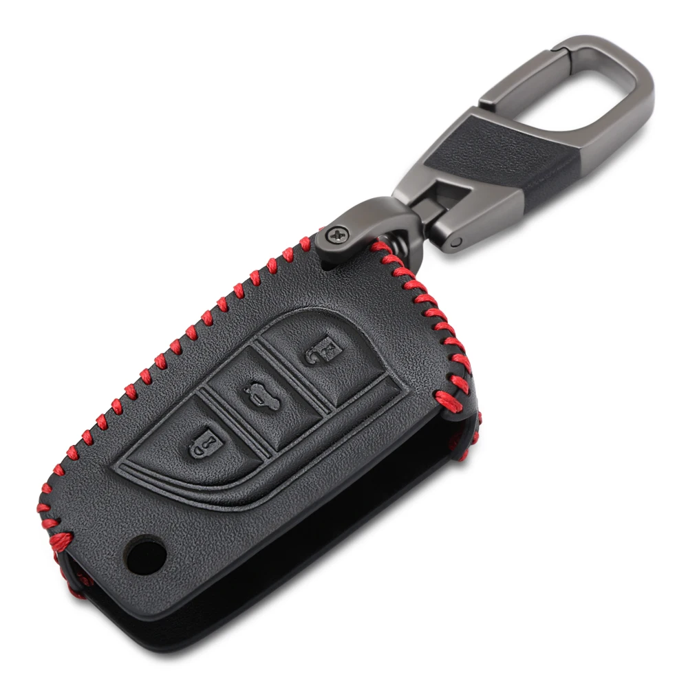Автомобильные аксессуары чехол для ключа с 3 кнопками Corolla Prado Fortuner RAV4 складной