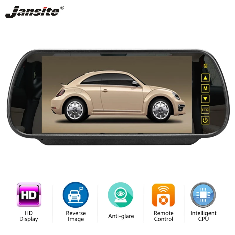 Jansite 7 &quotавтомобильный монитор HD Система помощи при парковке TFT Камера заднего