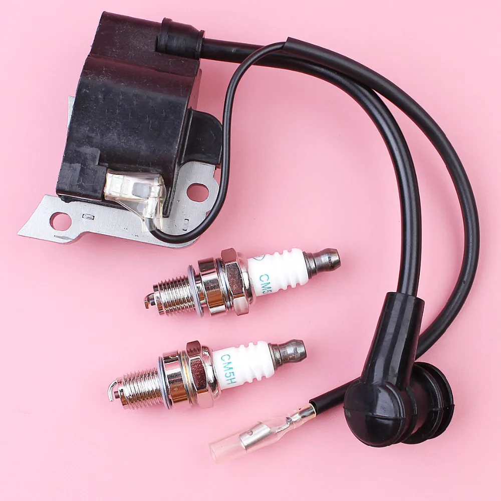 Ignition Coil Module Spark Plug Kit For Honda GX35 UMK435 GX 35 4 Stroke Lawn Mower Engine Motor Parts for haier panasonic samsung lg jinling whirlpool washing machine parts platen tachometer coil motor speed measuring coil