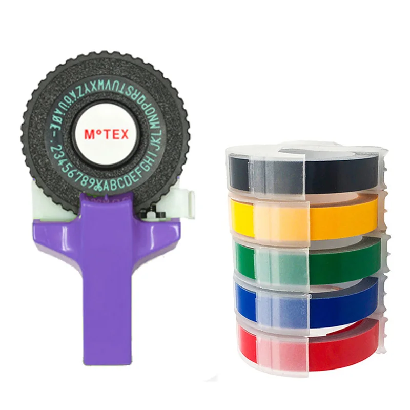 Фиолетовый Motex E101 ручной производитель этикеток DIY Ручная декоративная машинка