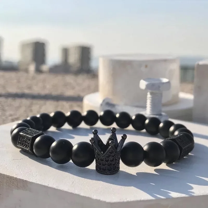 Натуральный камень тигровый глаз мужские бусы браслет Агатовая чакра браслеты