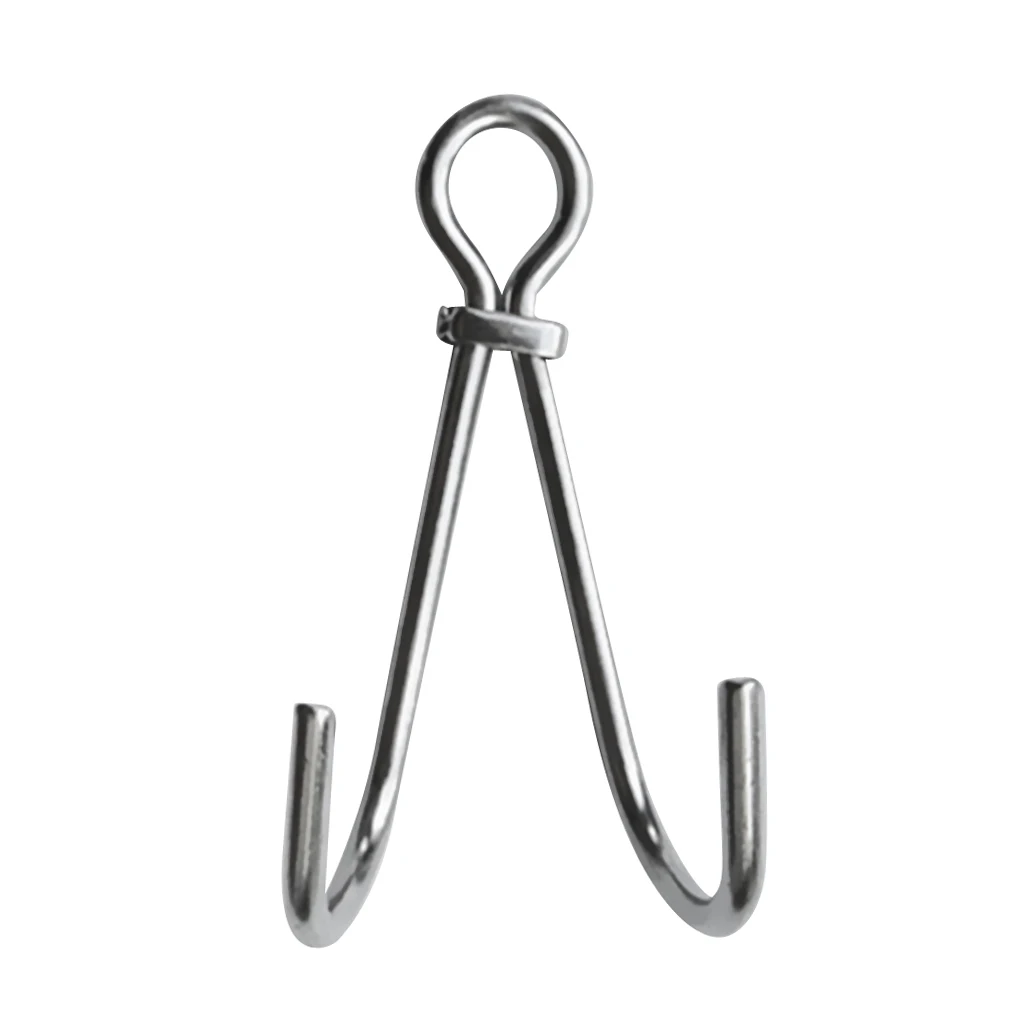 

316 Stainless Steel Scuba Dive Current/Drift Diving Reef Double Hook 13.5cm Safety Gear Kayak Canoe Hardware Equipment Accessory