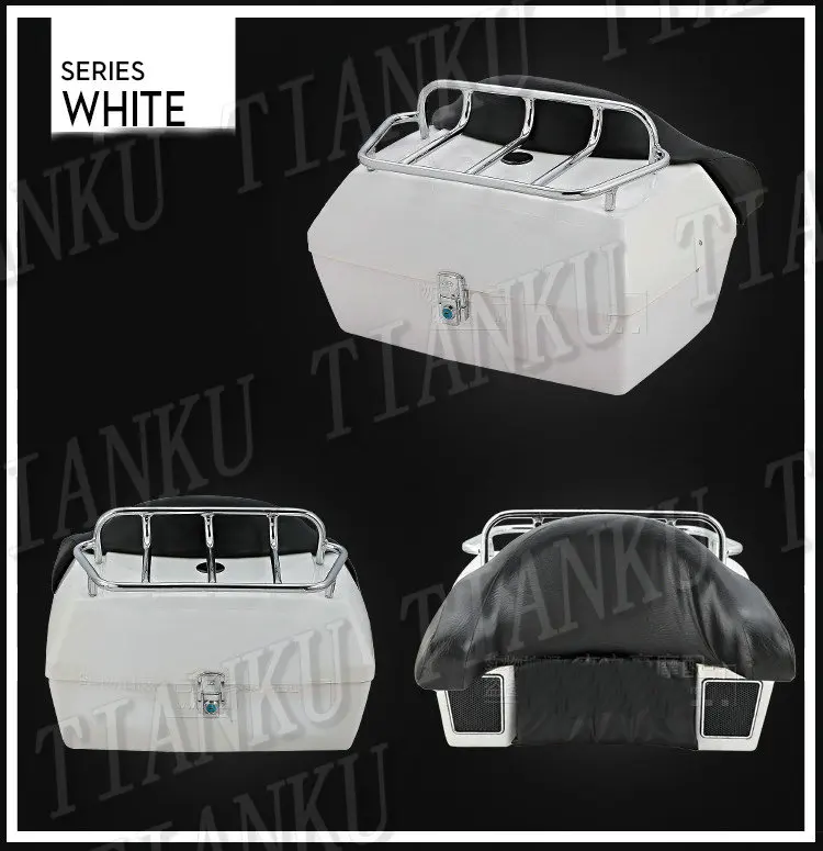 Мотоциклетный ящик-багаж с верхней стойкой и спинкой для Suzuki Boulevard C50 Volusia 800 C90 M109R C109 Marauder M50 и других.