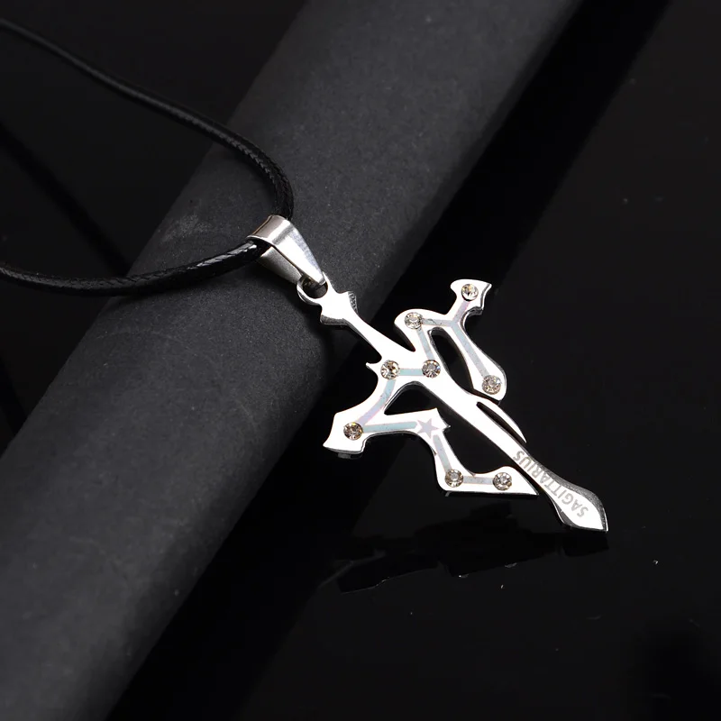 12 созвездий из нержавеющей стали хрустальный крест подвески ожерелье для женщин
