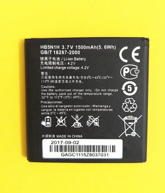 3 7 в 1500 мАч HB5N1H для Huawei Ascend Q G300 G305T C8812 U8815 U8818 U8825 T8830 T8828 Y220 Y310 Y330 Y320/T аккумулятор