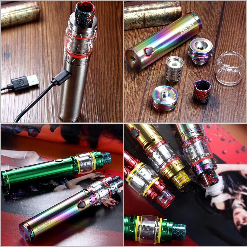 Набор из 5 предметов SMOK 8 мл TFV12 Prince распылитель Tank Stick с 3000 мАч встроенным