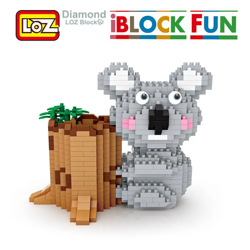 LOZ алмазные строительные блоки Koala игрушка держатель для ручек игрушки I Block