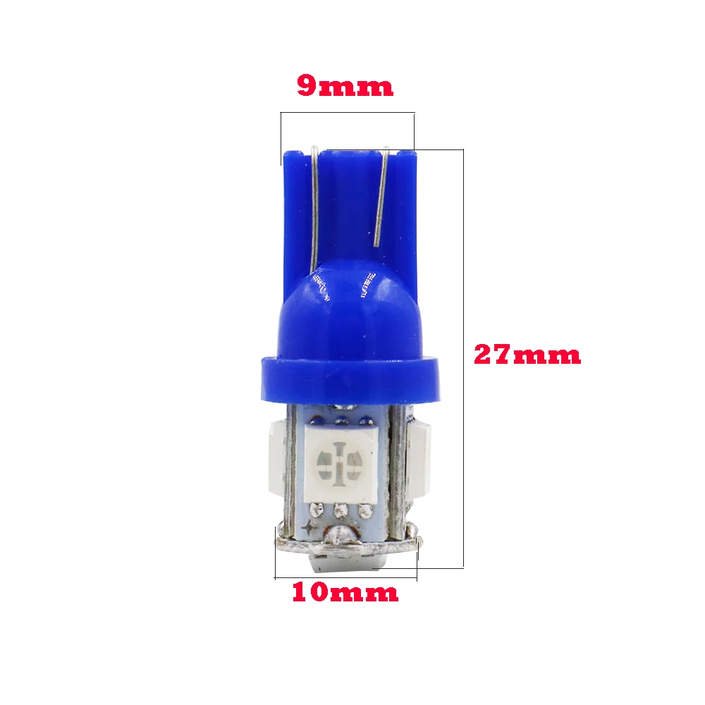 YSY 300 шт. t10 5led W5W T10 5smd 5050 супер яркий авто led освещение Клин Авто Автомобиль stlying |