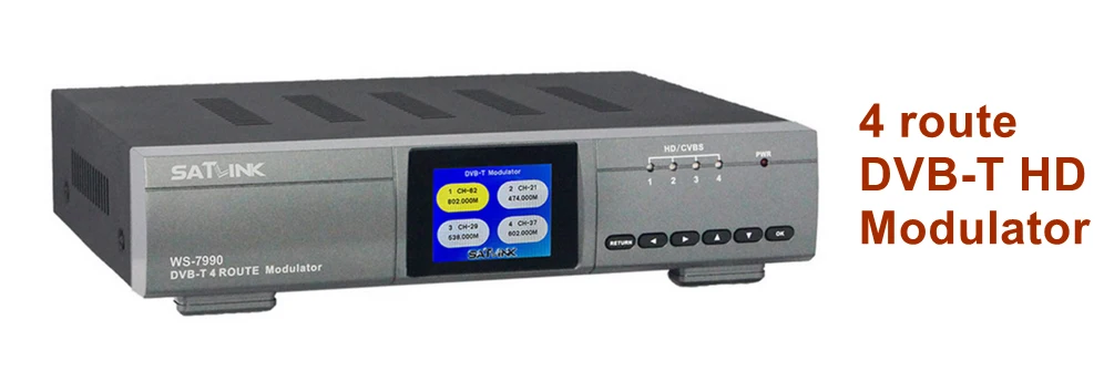 Satlink WS7992 DVB-T 2 Route модулятор 2 канала Satlink модулятор WS-7992 HD DVB-T AV